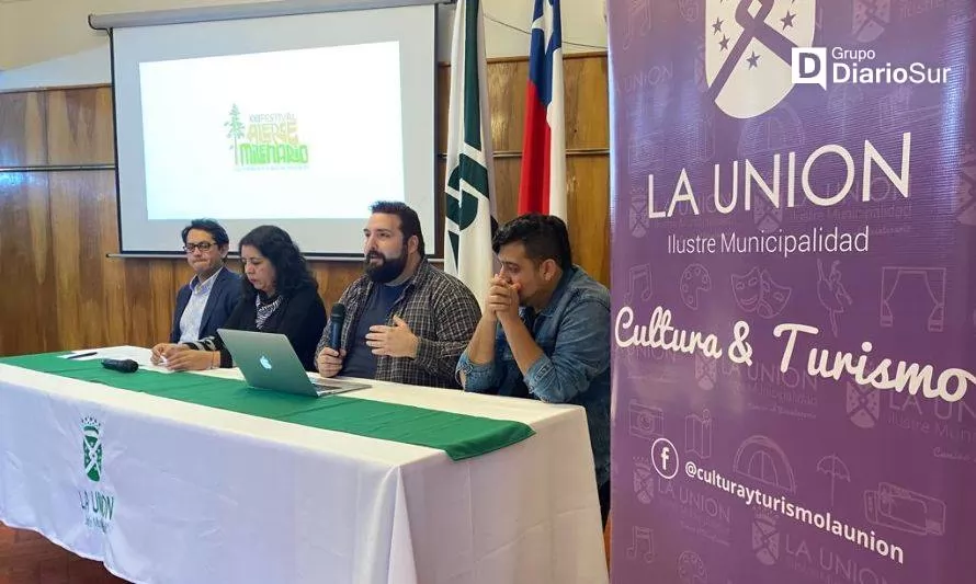 Lanzan la XXII versión del Festival Alerce Milenario en La Unión