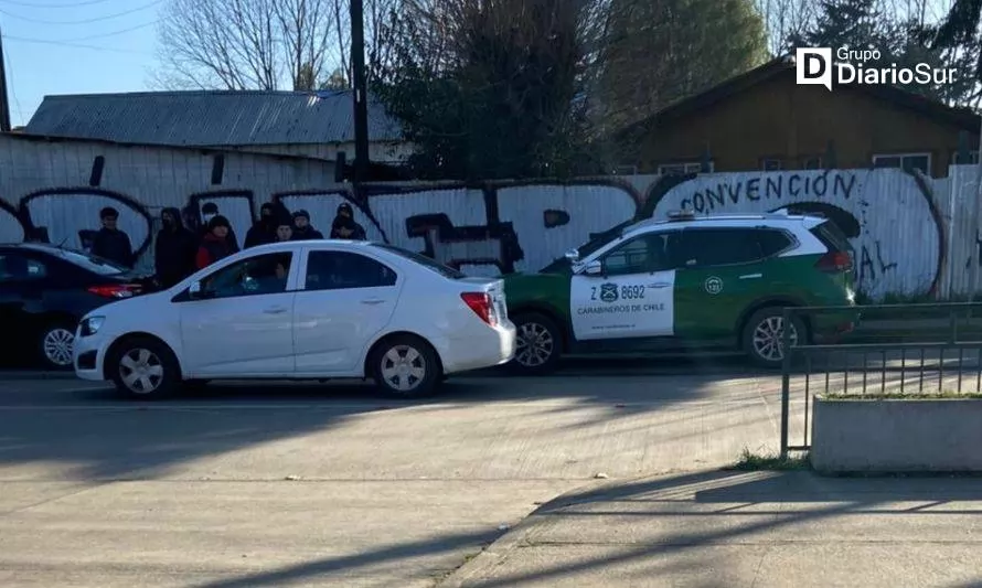 AHORA: Liceo de Paillaco con resguardo policial por amenazas