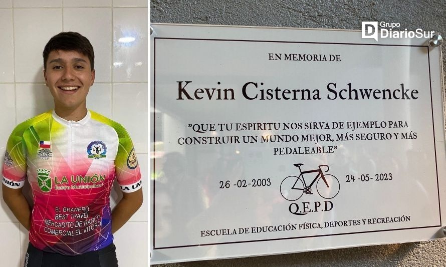 Instalan placa conmemorativa en memoria de Kevin Cisterna