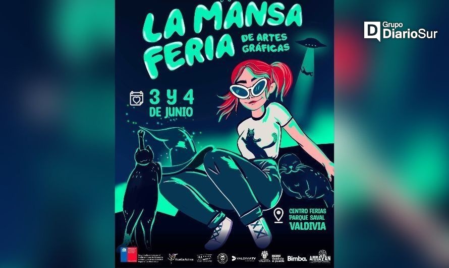Festival “La Mansa Feria” promueve las artes y
diseño gráfico en Valdivia
