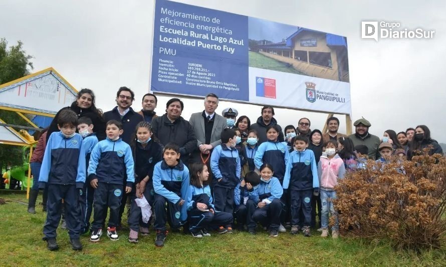 Mejorarán infraestructura en Escuela Lago Azul de Puerto Fuy