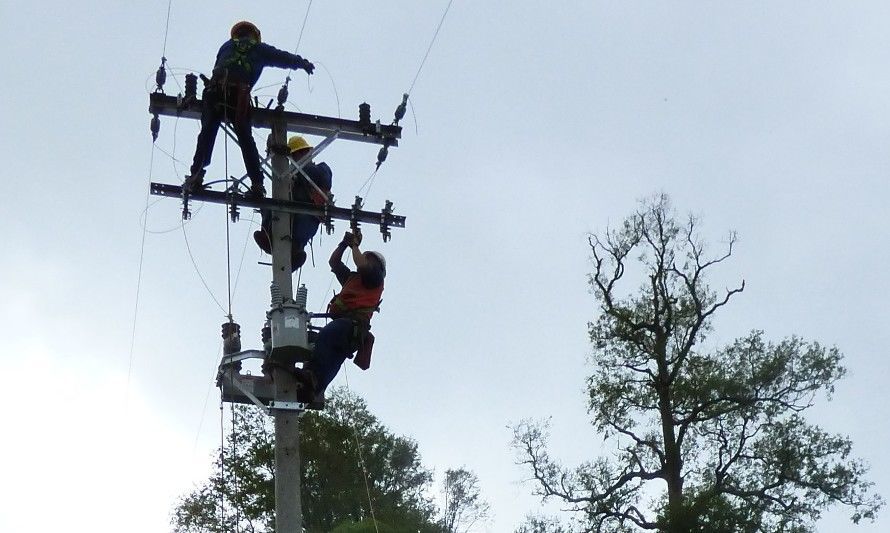 Corte programado de electricidad en sector rural de Los Lagos