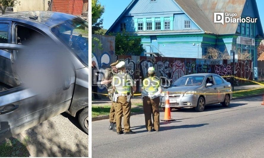 [AHORA] Enigmático hallazgo de cadáver dentro de auto en calle de Osorno