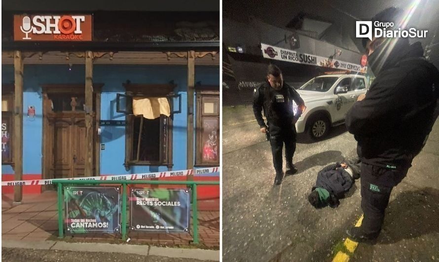 Con mochila llena de licor detienen a sujeto tras robar céntrico local nocturno valdiviano