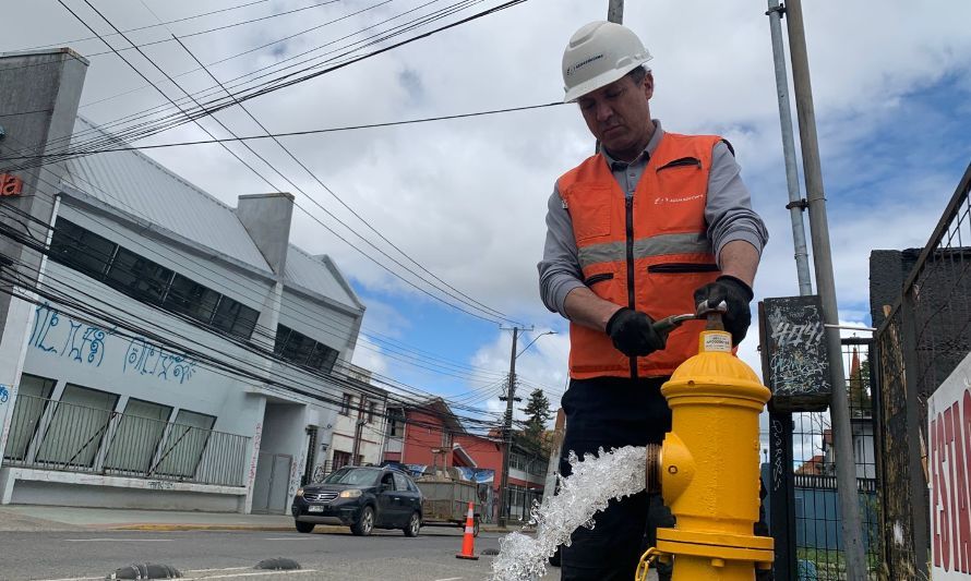 Aguas Décima “afina” red de grifos ante eventuales emergencias en votaciones