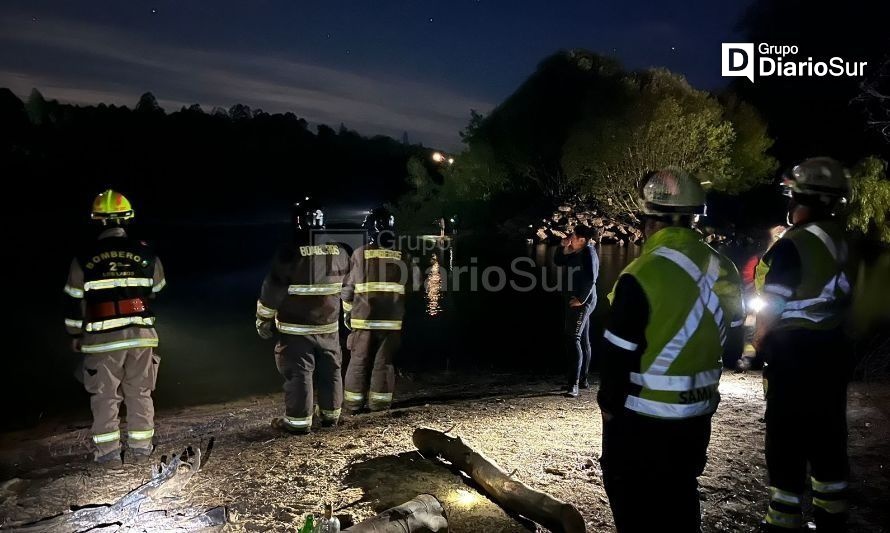 Finalizan búsqueda de persona que cayó al río en Los Lagos 