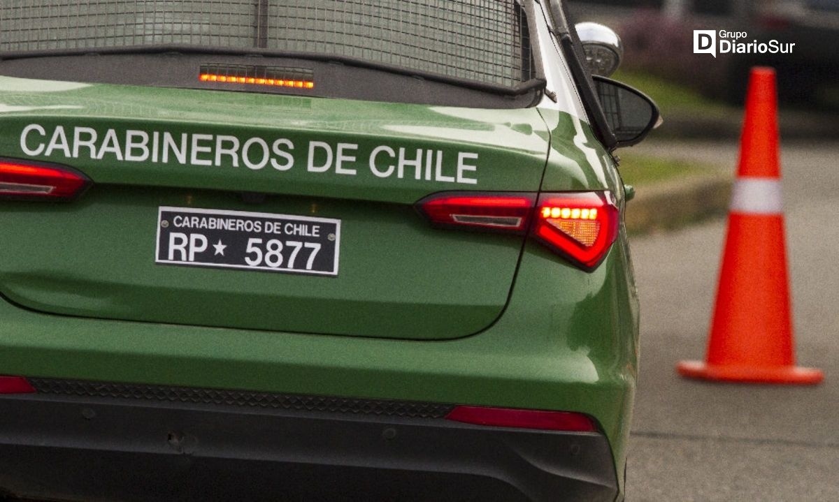 Detienen en Valdivia a conductor de vehículo robado en Santiago