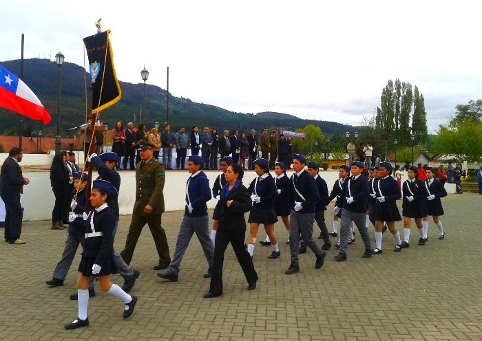 Patrulleros escolares de Los Lagos juraron a la bandera 