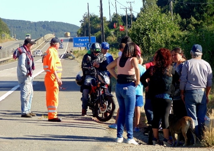 Accidente de tránsito se produjo en la Ruta 5-Sur, frente a empresa Temsa