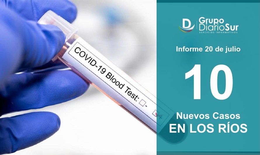 Región de Los Ríos informa este lunes sobre 10 nuevos casos 