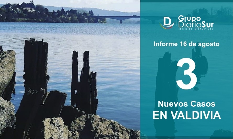 Valdivia suma este domingo 3 casos nuevos de Covid