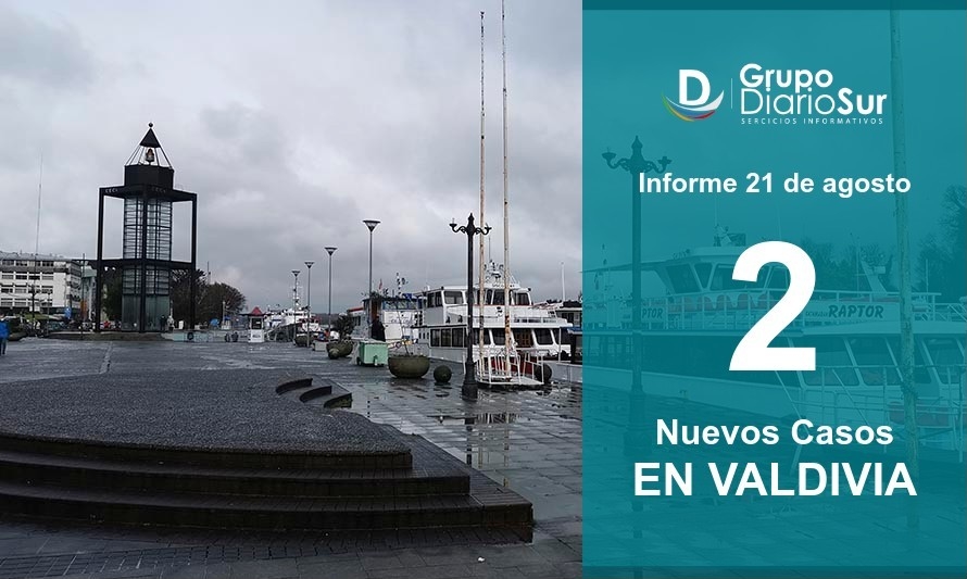 Viernes 21 de agosto: Valdivia suma 2 nuevos infectados de Covid