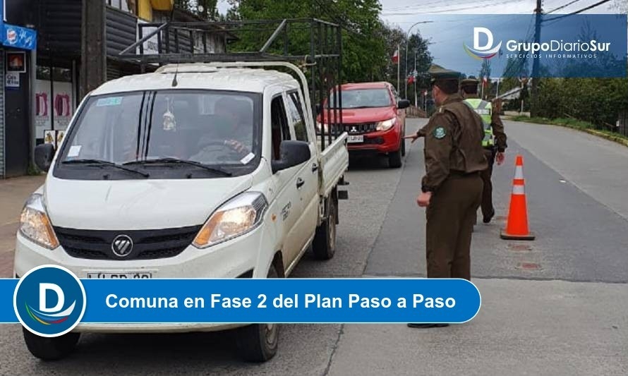 Carabineros de Los Lagos ha detenido a 8 personas por transitar sin permisos en fase 2