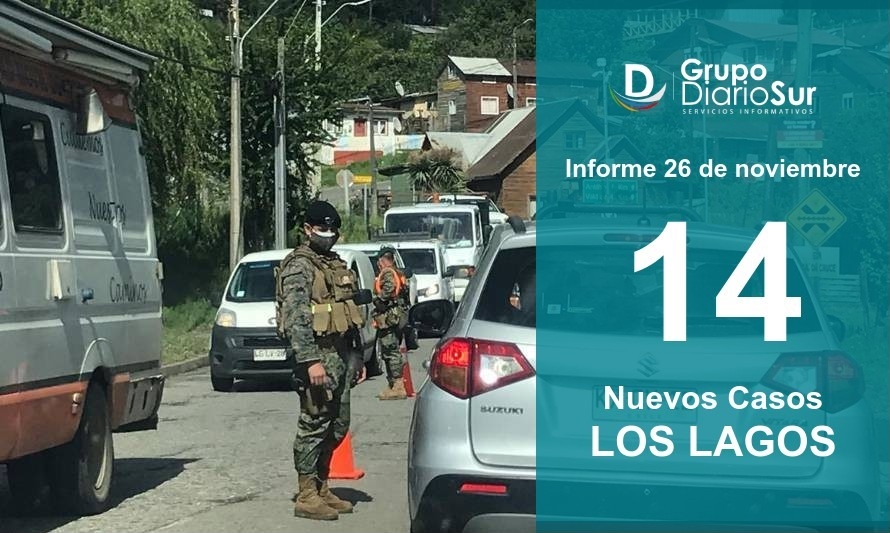 Tras dos días sin contagios: Los Lagos reporta 14 casos en la presente jornada