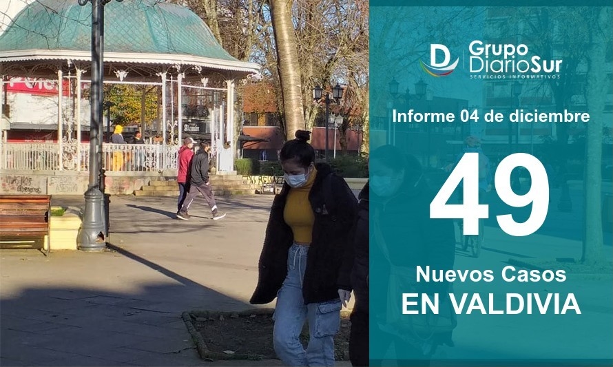 Viernes 4: Valdivia vuelve a sumar en torno a 50 contagios diarios