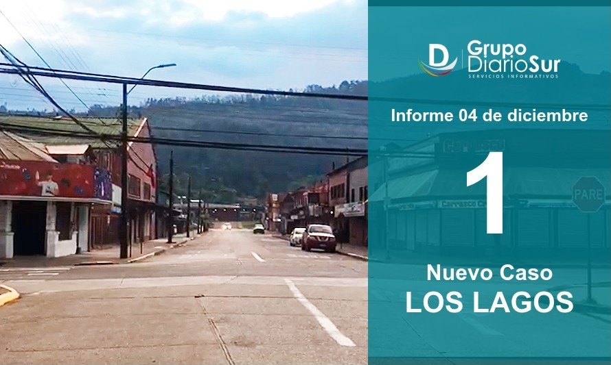 Los Lagos reporta 1 caso de covid-19 en esta jornada