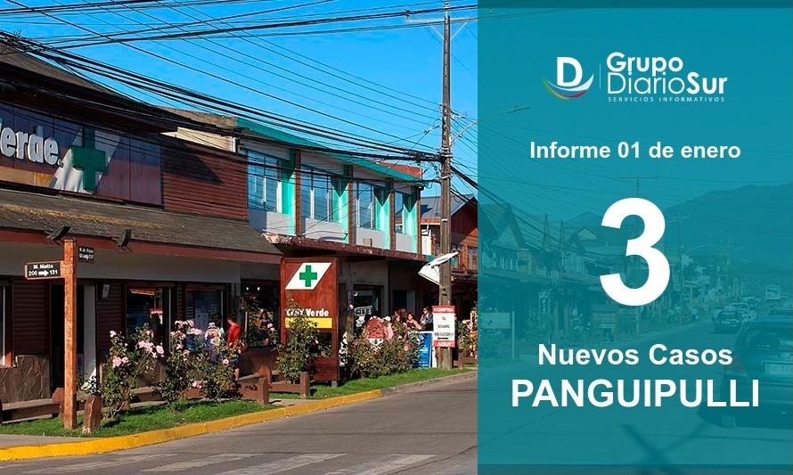 Panguipulli baja a 30 contagios activos este 1 de enero