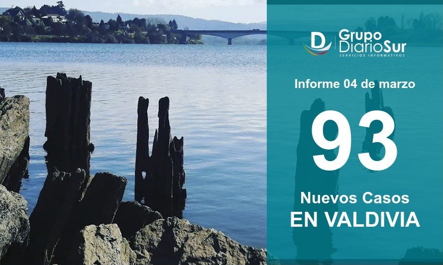 Valdivia inicia su 3era cuarentena con 93 contagios diarios