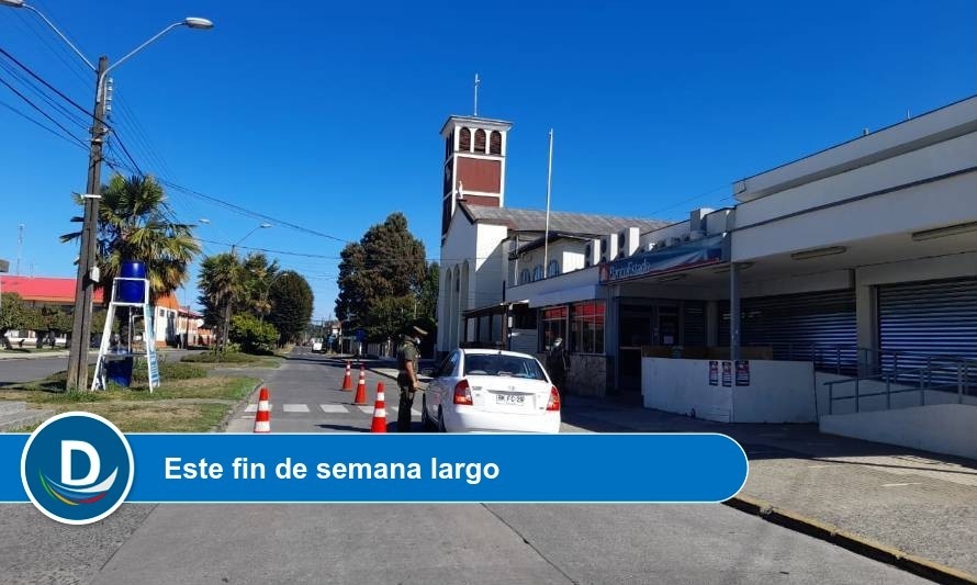 Sin cordones sanitarios en Los Ríos, Carabineros despliega controles aleatorios