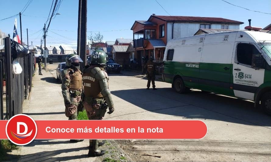 Narcotráfico en Valdivia: Caen 2 integrantes del clan familiar “La tía Wilma”