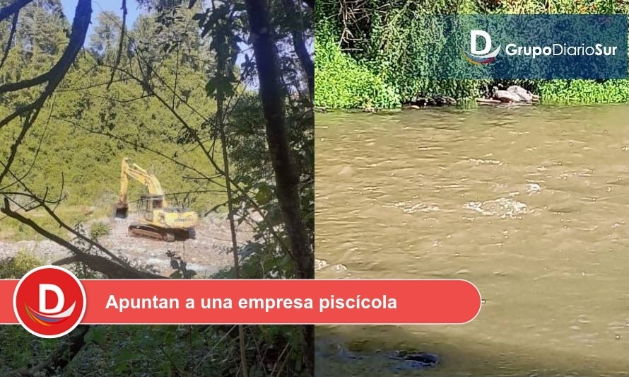 Vecinos denuncian contaminación del río Pichico en Los Lagos