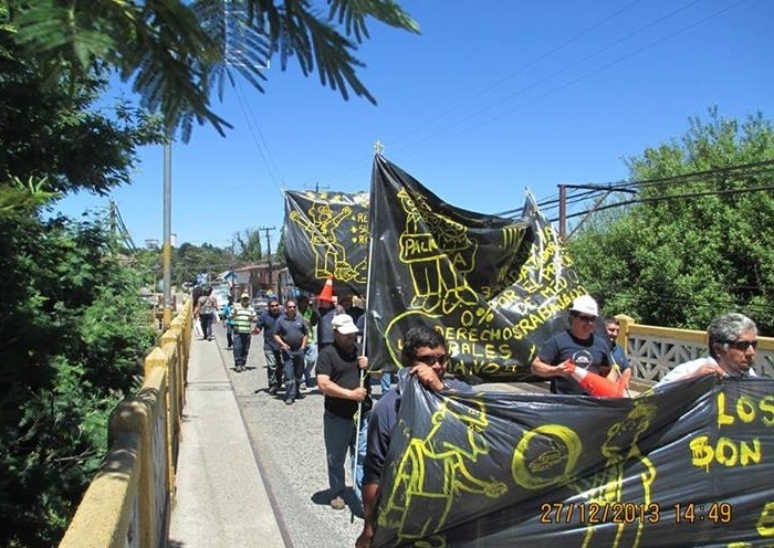 Trabajadores de Essal protestaron en Los Lagos tras un mes de negociación colectiva