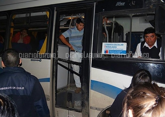 Altercado se produjo en bus de empresa de recorrido intercomunal que se dirigía a Los Lagos