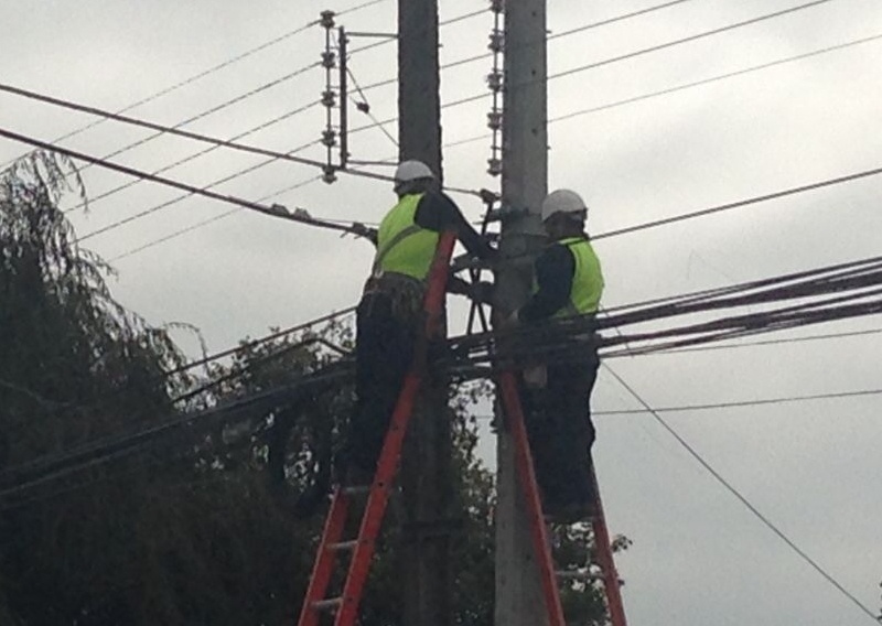 Balance por temporal en Los Ríos: Tres damnificados y 121 familias sin electricidad