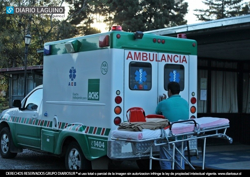 Motociclista sufrió accidente en la ruta que une Los Lagos y Panguipulli