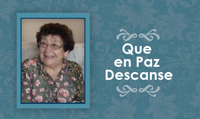 [Defunción] Falleció María Eglafira Soto Q.E.P.D