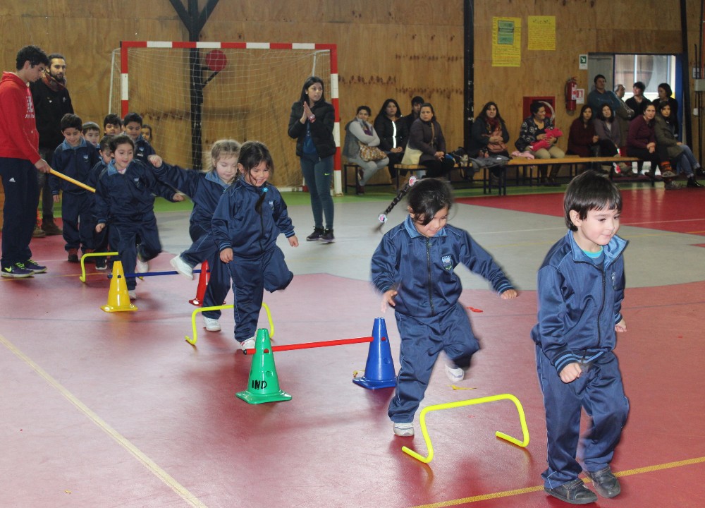 Colegios municipales de Los Lagos  realizan  primer encuentro de motricidad infantil