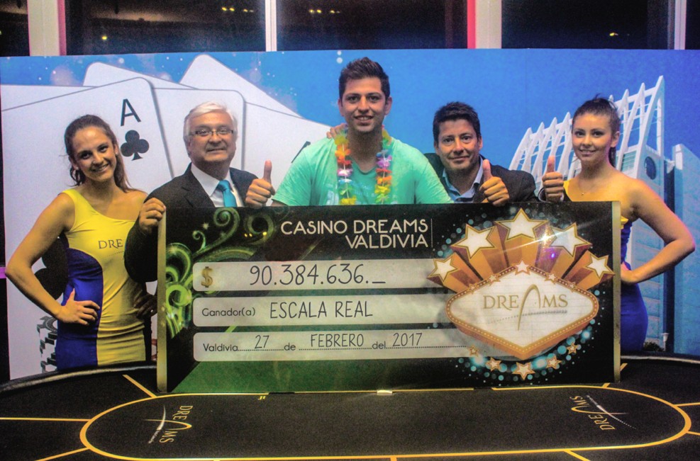 Joven ganó más de 90 millones de pesos en Casino Dreams Valdivia
