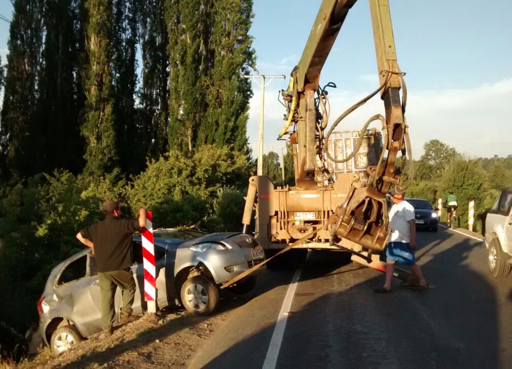Accidente de tránsito se produjo al ingreso del puente Quinchilca