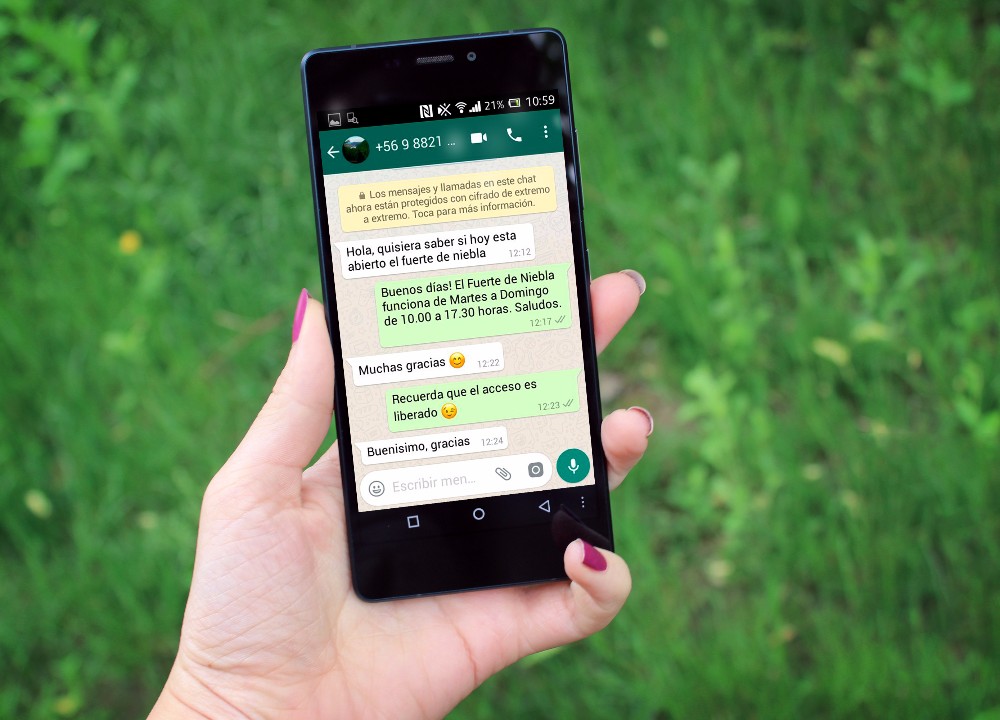 ​​Sernatur Los Ríos sumó WhatsApp como una nueva herramienta para entregar información turística
